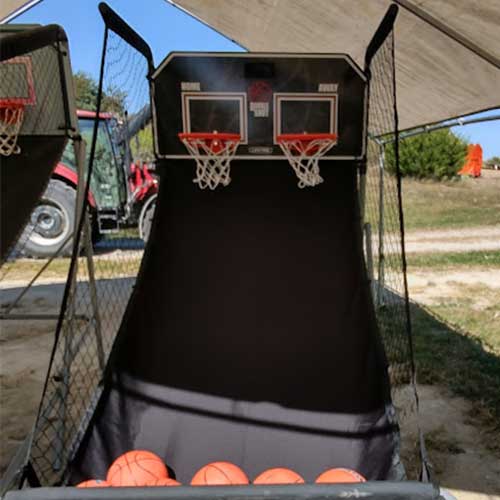Basketball Hoops game at Peckham's Pumpkin Patch in Rantoul, KS